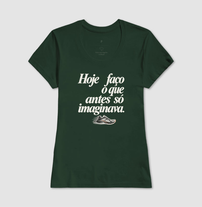 Camiseta Unissex - Passo que Antes Faltava, Feminino, Verde