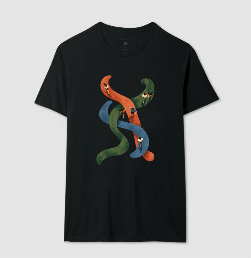 Camiseta Unissex - Rotas que se Cruzam