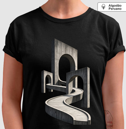 Camiseta Algodão Peruano - Horizonte de Concreto