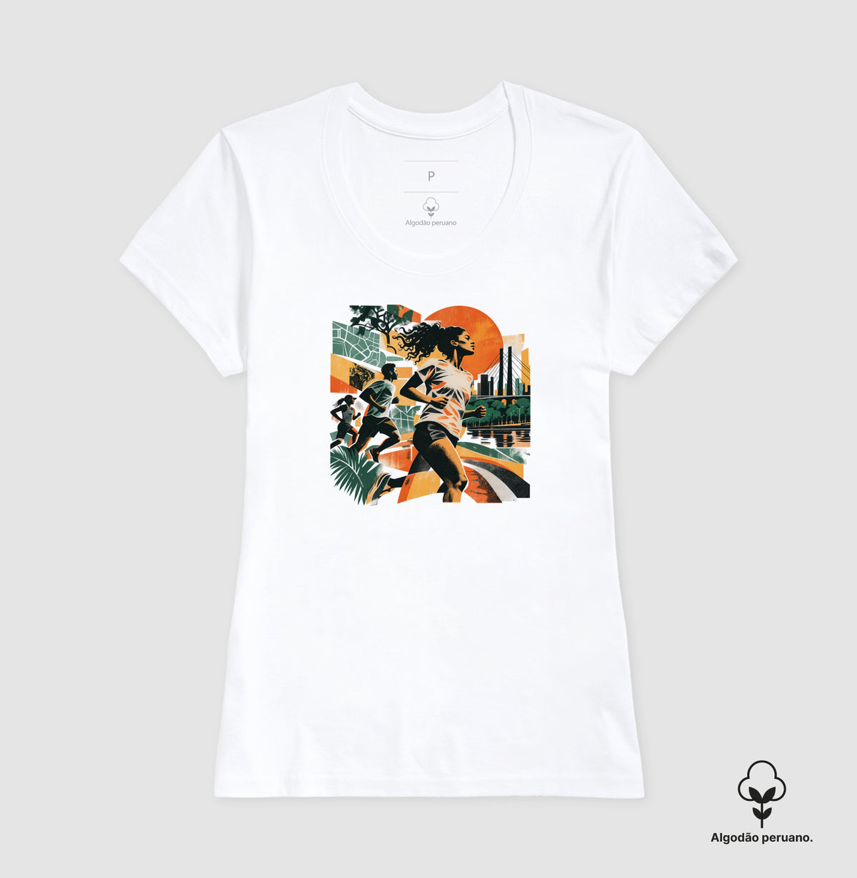 Camiseta Algodão peruano - Primeira luz