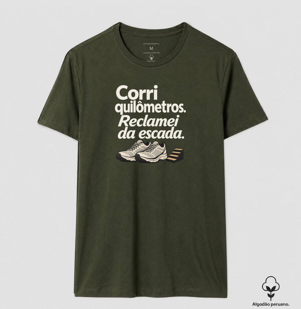 Camiseta Algodão Peruano - Escada Surpresa
