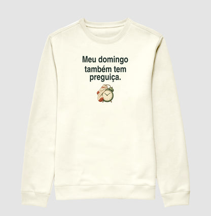 Suéter Moletom - Domingo sem Pressa, Off White