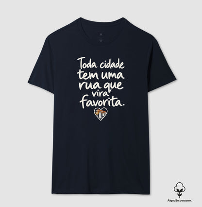 Camiseta Algodão Peruano - Rua Favorita, Masculino, Marinho