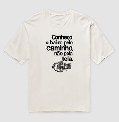 Camiseta Oversized - Caminho Sem Tela, Off White