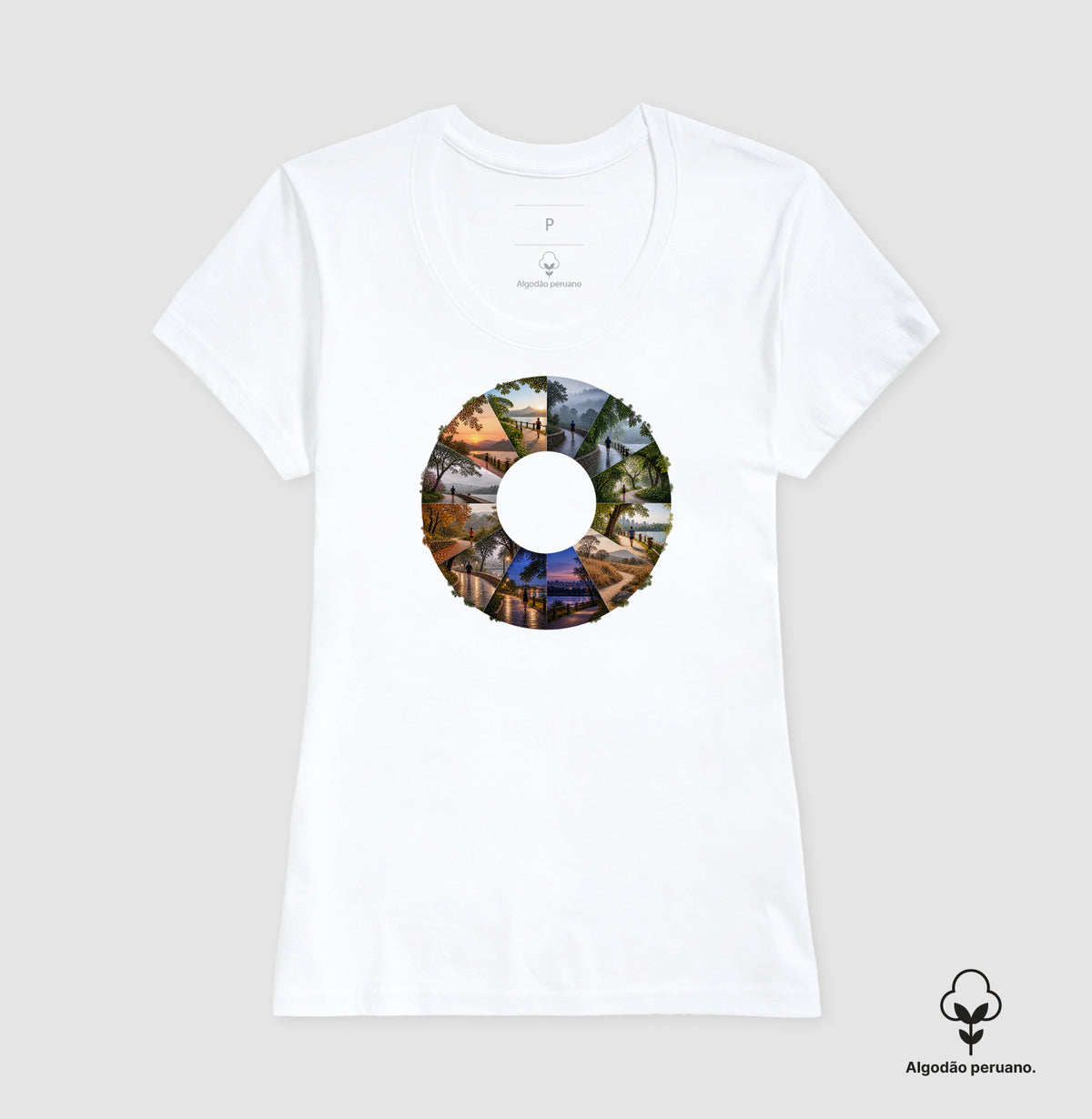 Camiseta Algodão Peruano - Um Ano em Movimento