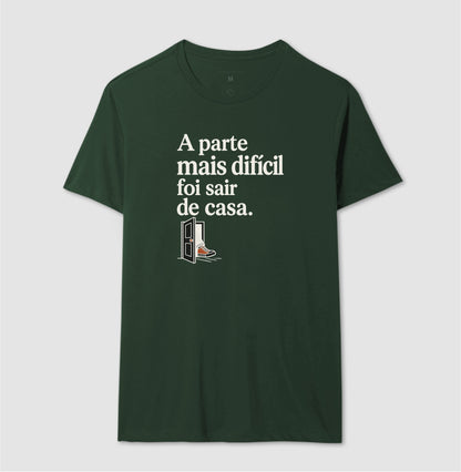 Camiseta Unissex - Coragem de Ir, Masculino, Verde