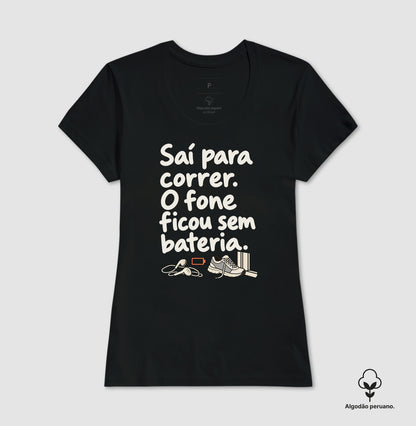 Camiseta Algodão Peruano - Fone Sem Carga