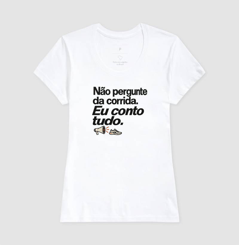 Camiseta Unissex - Cheguei no Assunto, Feminino, Branca