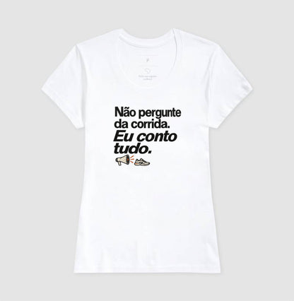 Camiseta Unissex - Cheguei no Assunto, Feminino, Branca