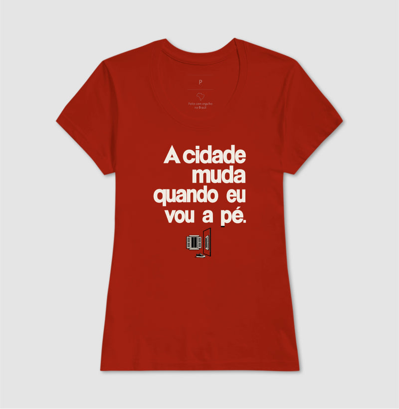 Camiseta Unissex - Outro Olhar, Feminino, Vermelho