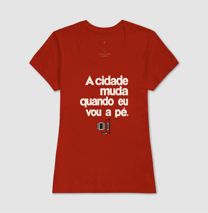 Camiseta Unissex - Outro Olhar, Feminino, Vermelho