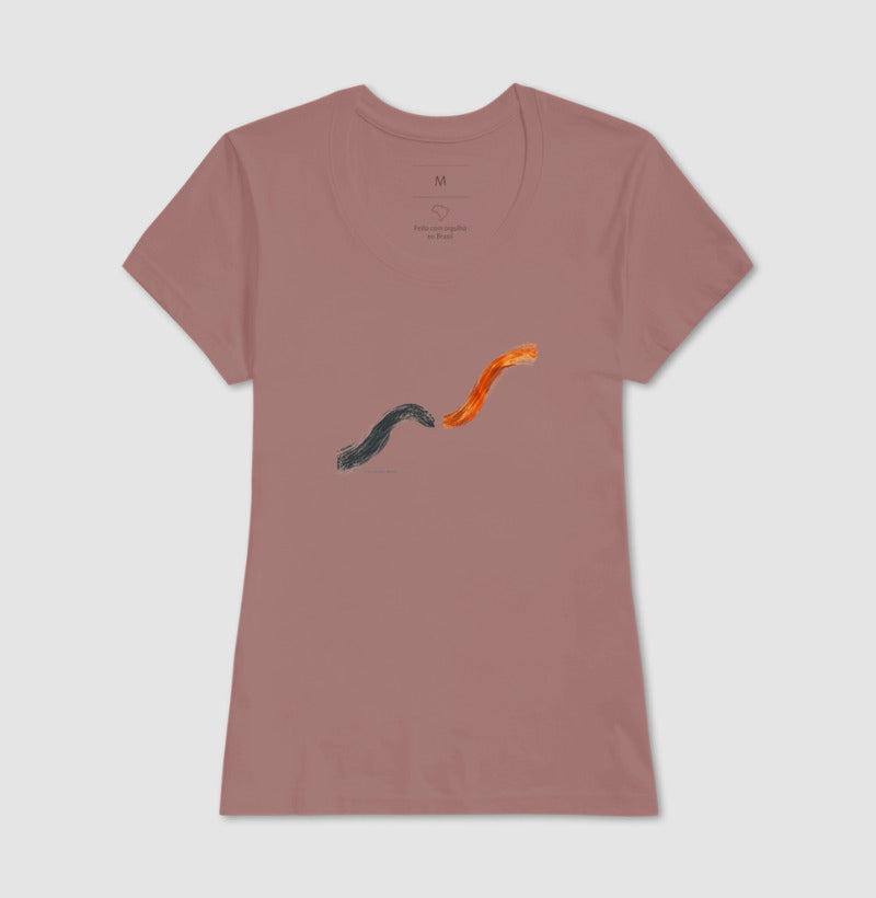 Camiseta Unissex - Voltei a Correr, Feminino, Rosa