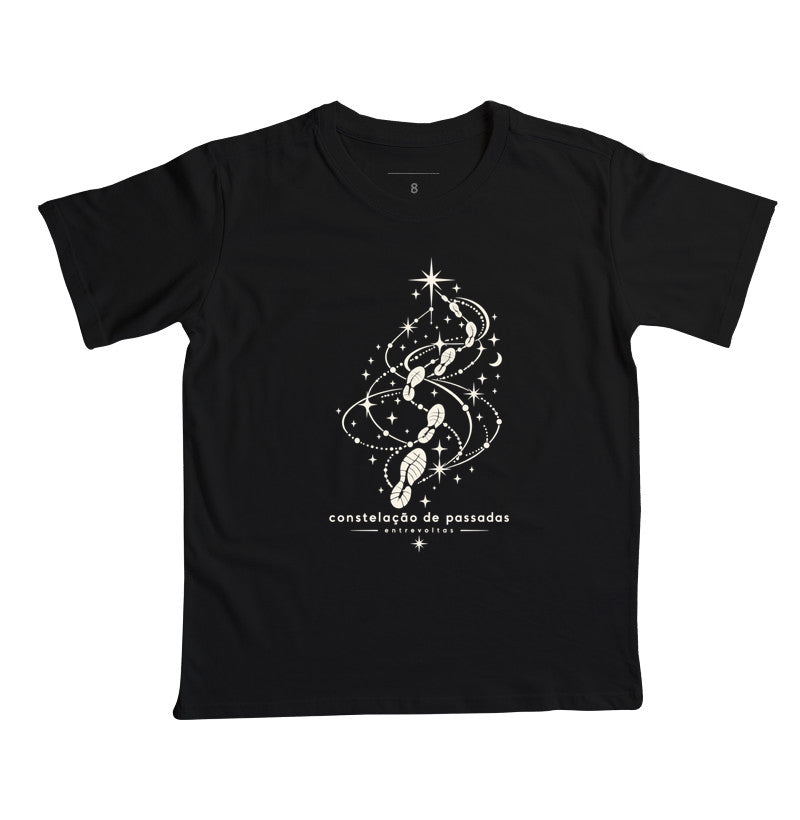 Camiseta infantil - Constelação de passadas