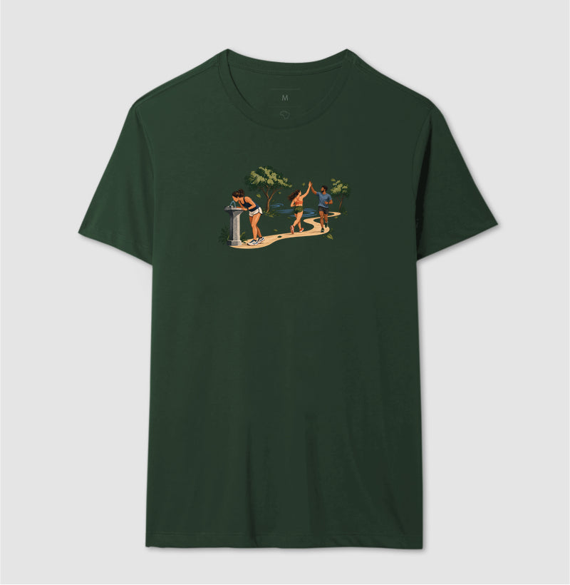 Camiseta Unissex - Primeiro Longão, Masculino, Verde