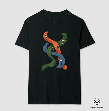 Camiseta Algodão Peruano - Rotas que se Cruzam