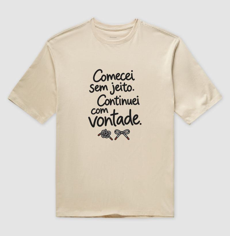 Camiseta Oversized - Outro Começo, Areia