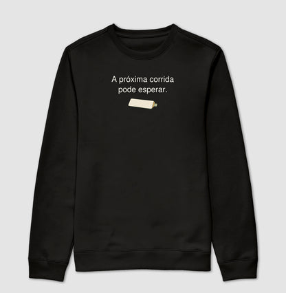 Suéter Moletom - Pausa Escolhida, Preta