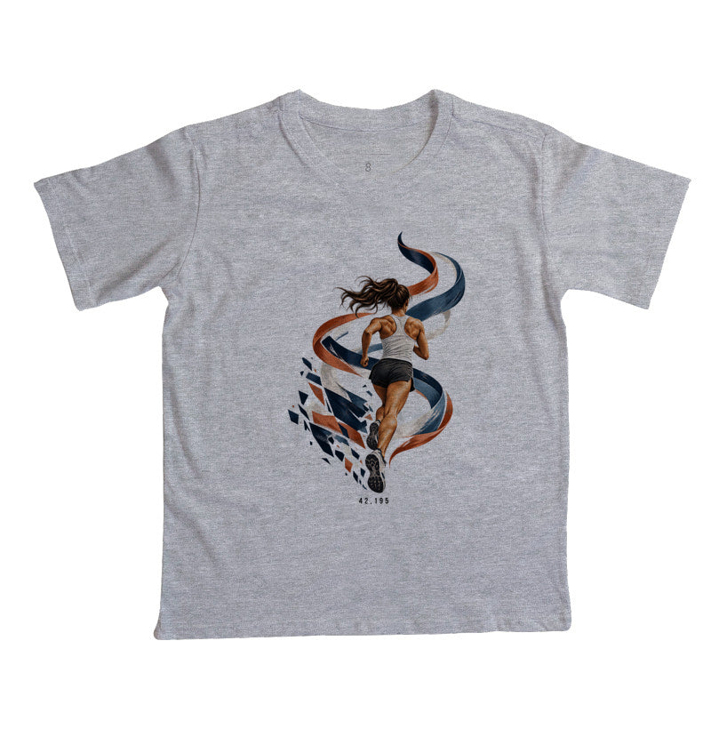 Camiseta Infantil - Dentro da Maratona, Cinza