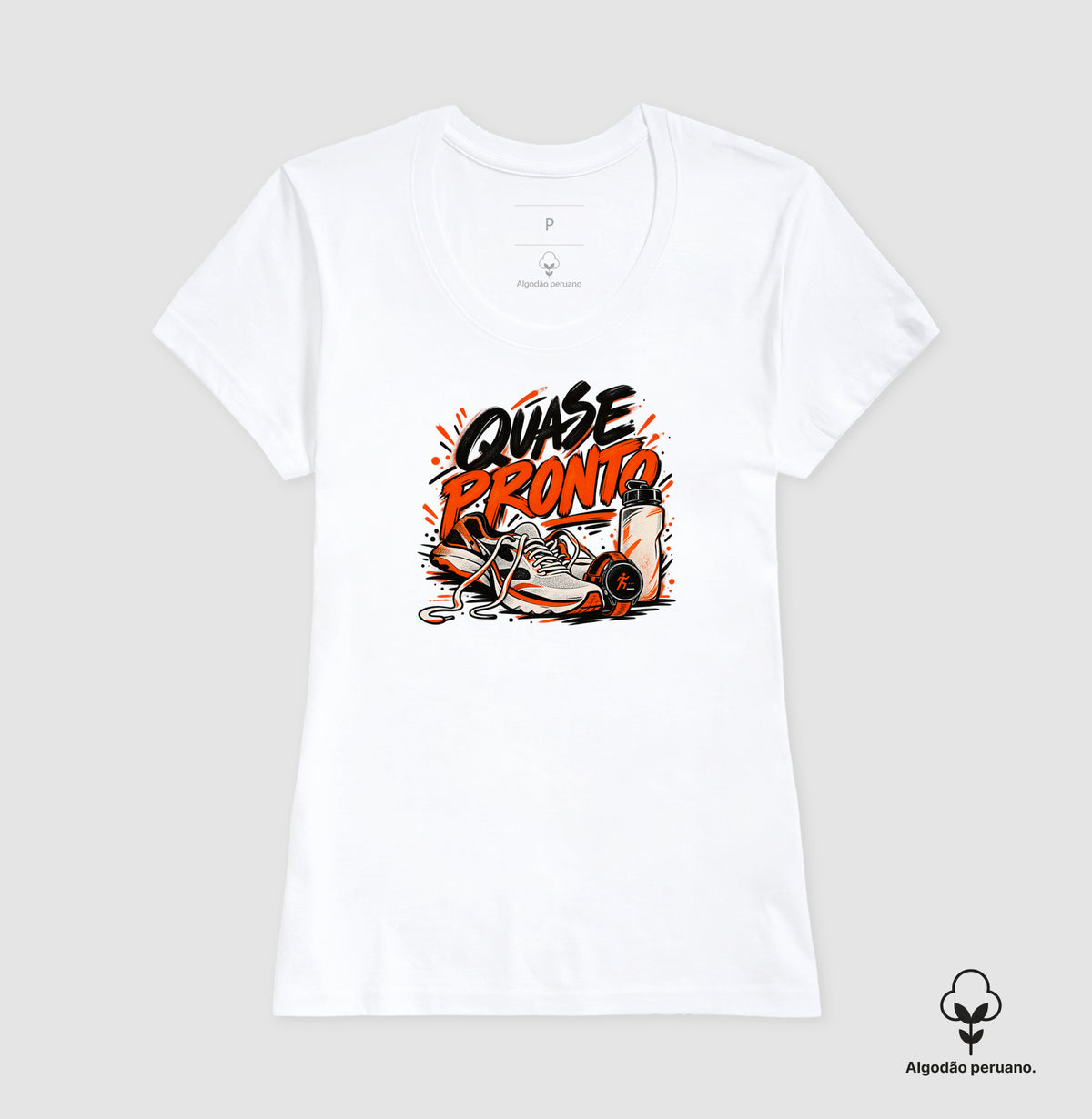 Camiseta Algodão Peruano - Cinco Minutos Para Sair