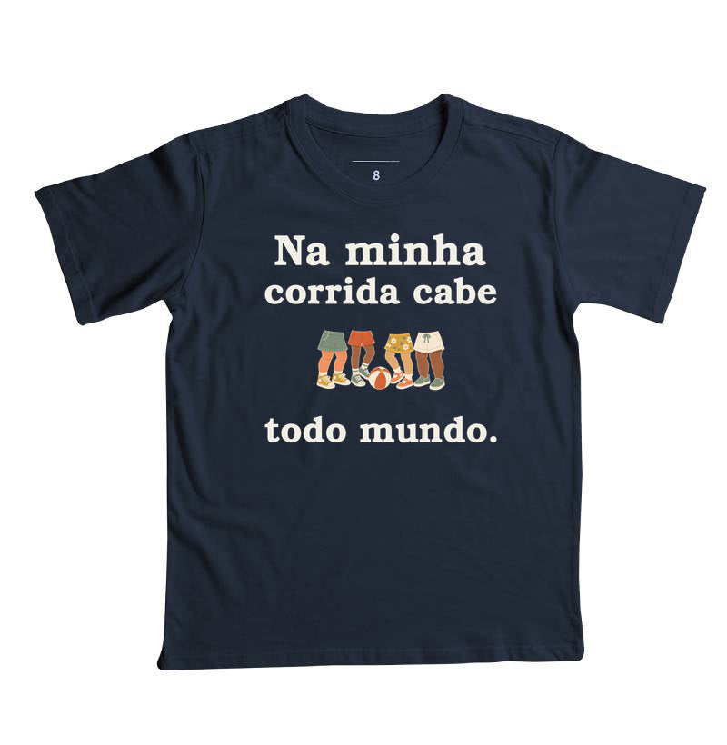 Camiseta Infantil - Todo Mundo Brinca, Marinho