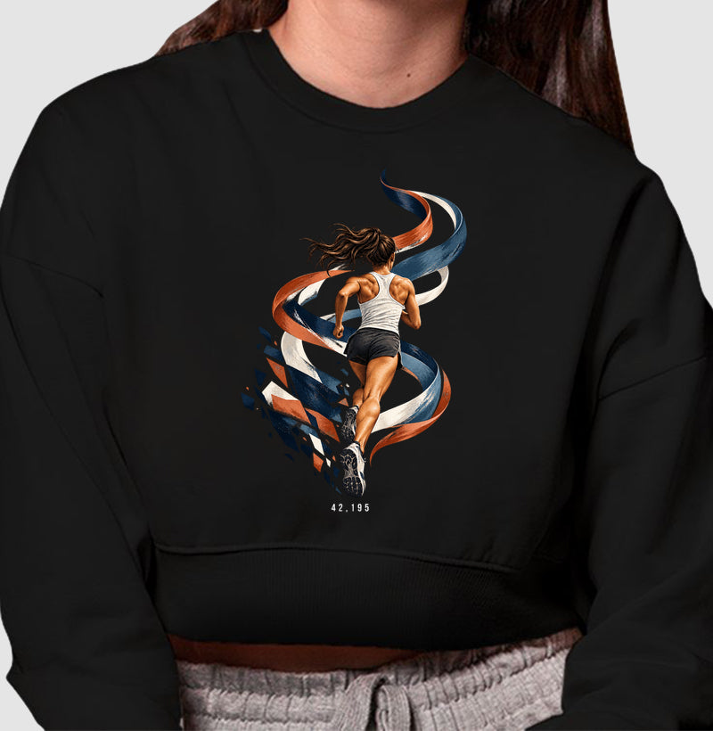 Cropped Moletom - Dentro da Maratona