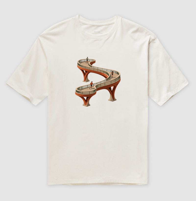 Camiseta Oversized - Pontes e Voltas