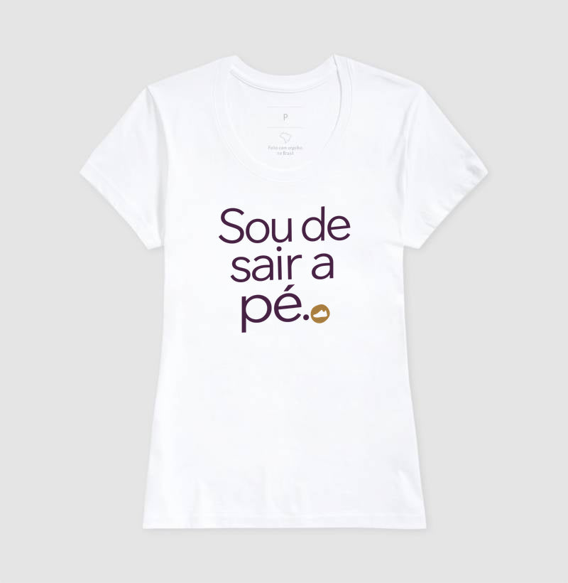 Camiseta Unissex - Gosto de Ir a Pé