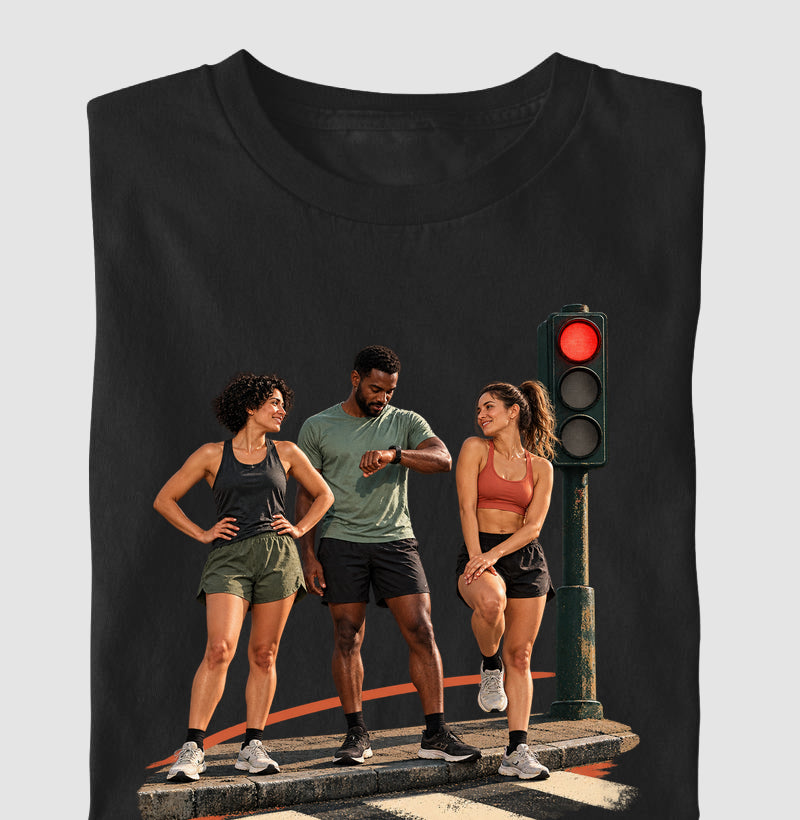 Camiseta Infantil - Semáforo Vermelho