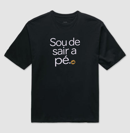 Camiseta Oversized - Gosto de Ir a Pé