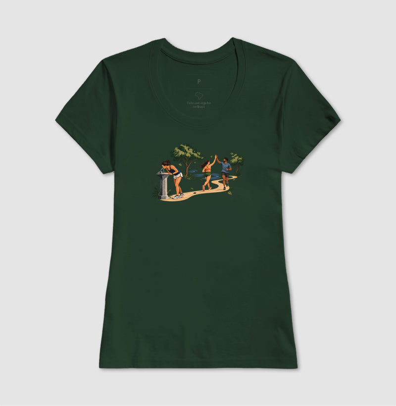Camiseta Unissex - Primeiro Longão, Feminino, Verde