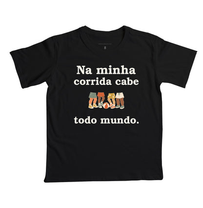 Camiseta Infantil - Todo Mundo Brinca, Preta