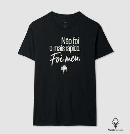 Camiseta Algodão Peruano - Orgulho sem Comparação, Masculino, Preta