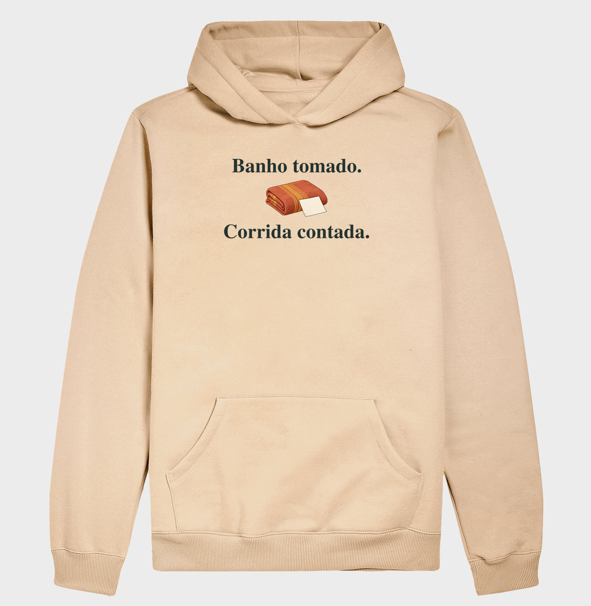 Moletom com Capuz - História Contada, Bege