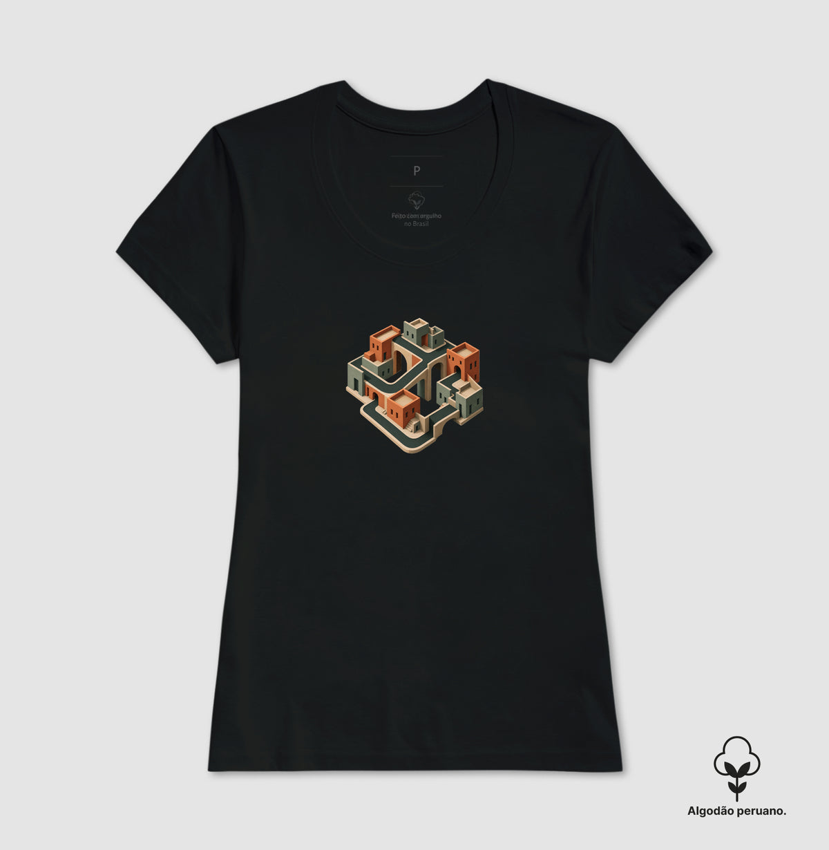 Camiseta Algodão Peruano - Quarteirão Infinito