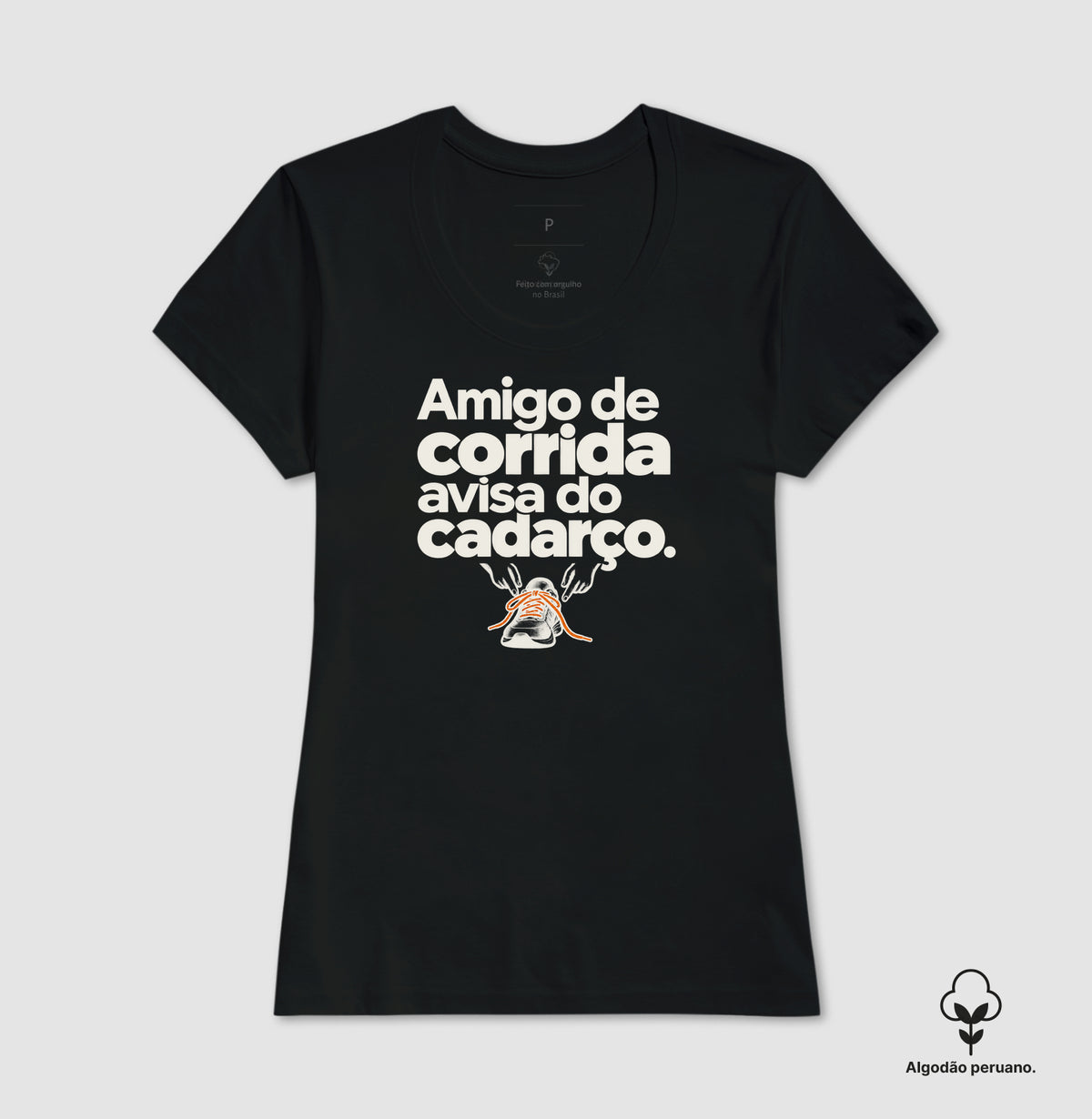 Camiseta Algodão Peruano - Cuidado Pequeno