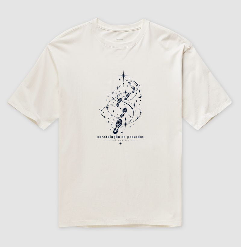 Camiseta Oversized - Constelação de passadas