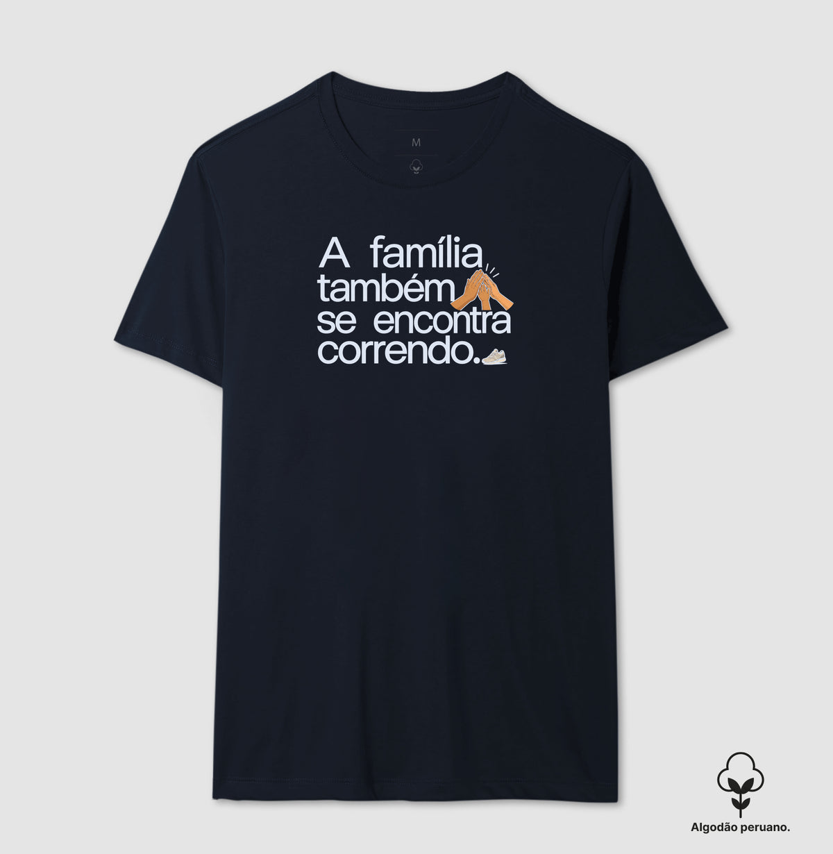 Camiseta Algodão Peruano - Família na Calçada