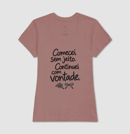 Camiseta Unissex - Outro Começo, Feminino, Rosa