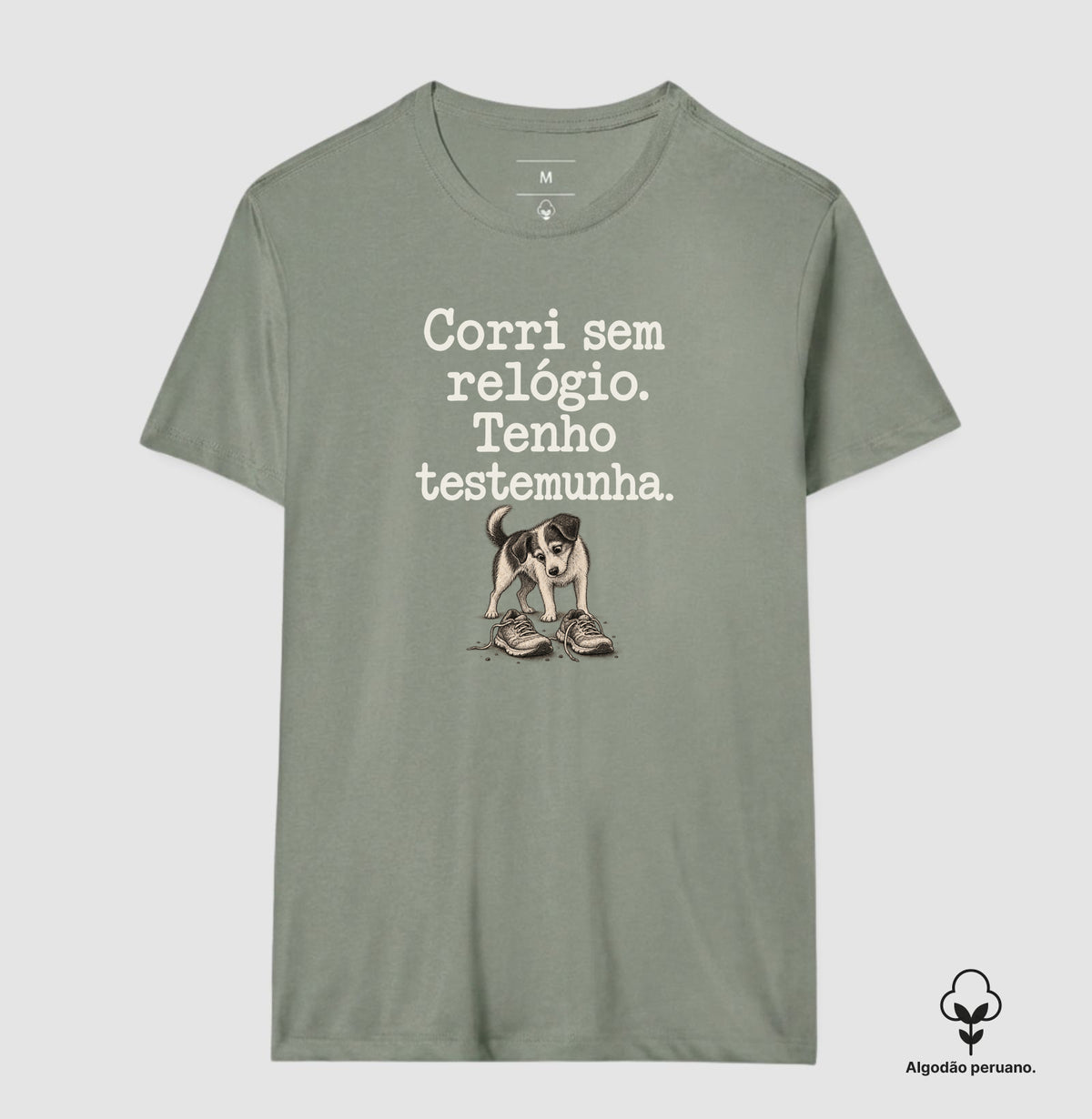 Camiseta Algodão Peruano - Relógio em Casa