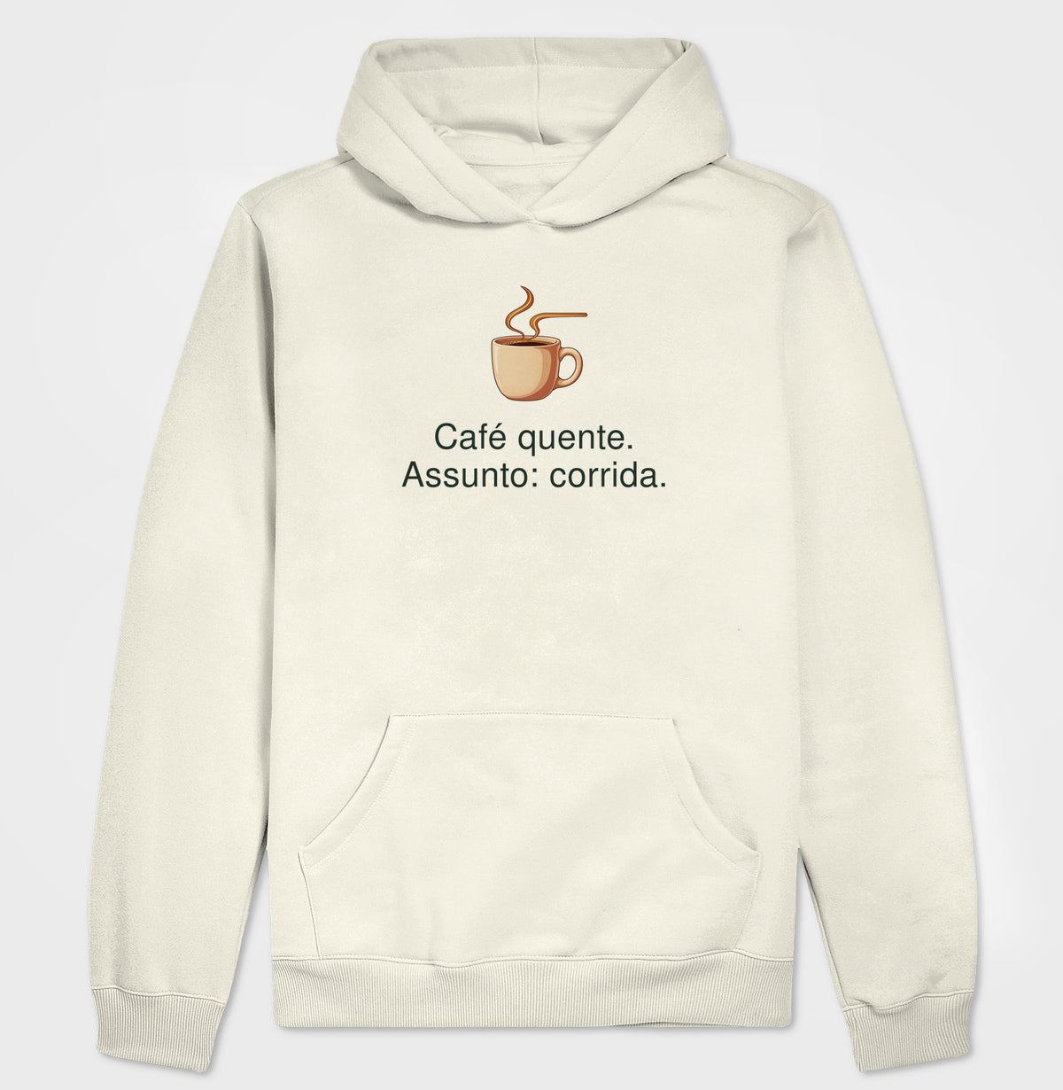 Moletom com Capuz - Assunto Quente, Off White