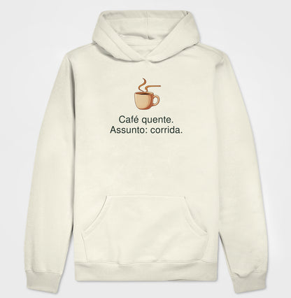 Moletom com Capuz - Assunto Quente, Off White