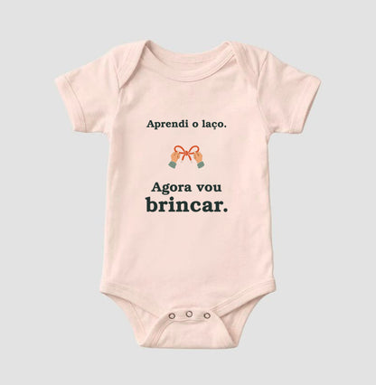 Body Infantil - Laço Aprendido, Rosa Bebê