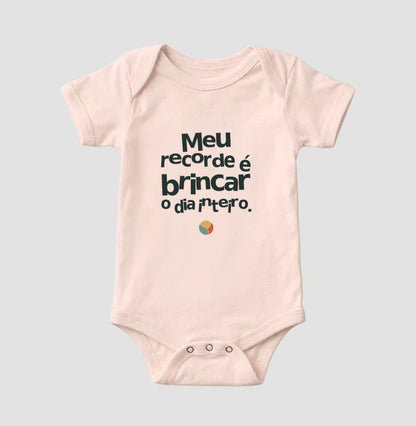 Body Infantil - Recorde de Brincar, Rosa Bebê