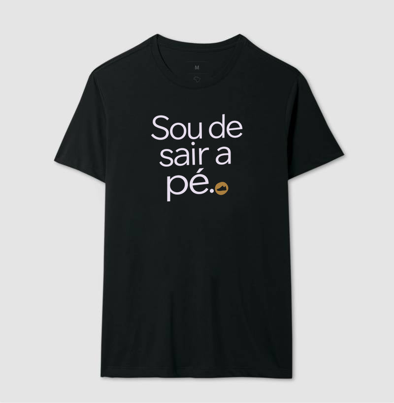 Camiseta Unissex - Gosto de Ir a Pé