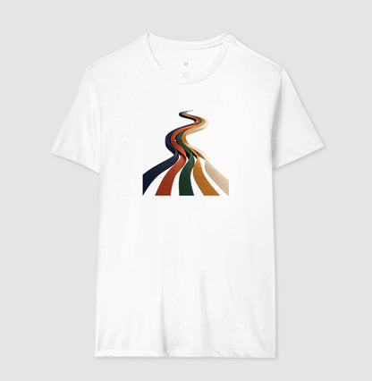Camiseta Unissex - Quilômetros Compartilhados, Masculino, Branca