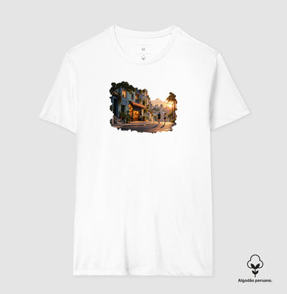 Camiseta Algodão Peruano - A Cidade Acorda