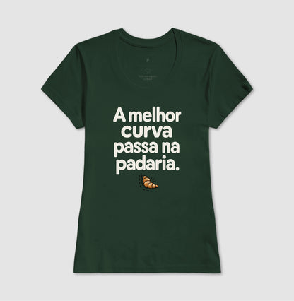 Camiseta Unissex - Curva da Padaria, Feminino, Verde