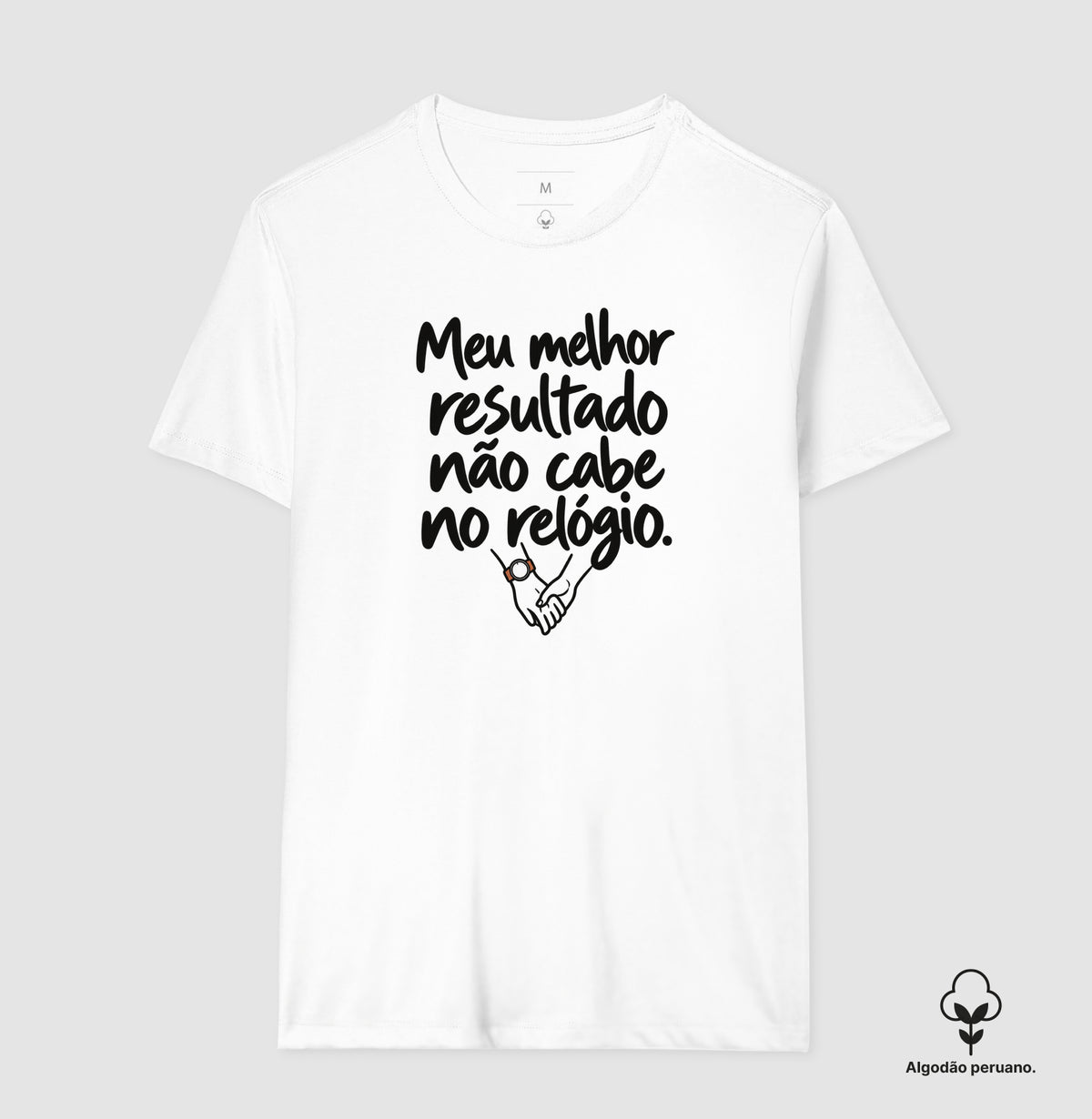 Camiseta Algodão Peruano - História Sem Número, Masculino, Branca