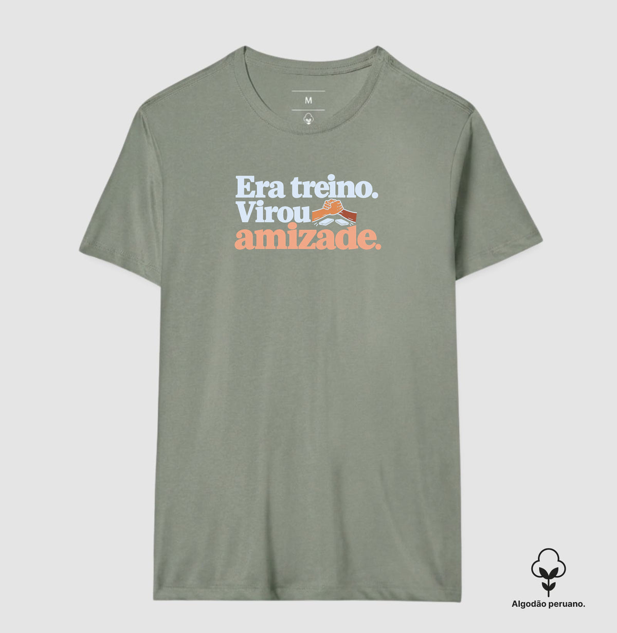 Camiseta Algodão Peruano - Amizade Salva