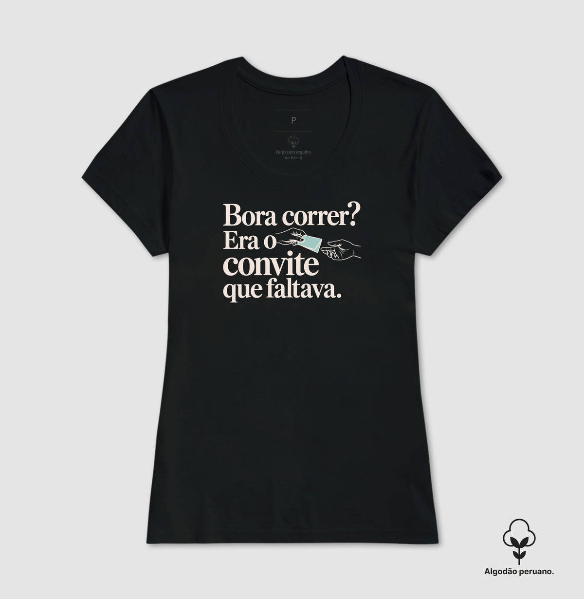 Camiseta Algodão Peruano - Convite Aceito